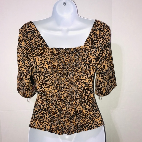 Free Press Square Neck Leopard Top - Picture 3 of 5